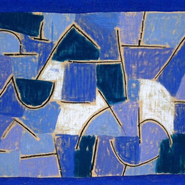 Blue night painting - Meri Deewar 3 : 2 Horizontal Premium Wall Art Canvas by MeriDeewar