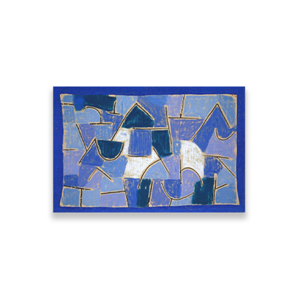 Blue night painting - Meri Deewar 3 : 2 Horizontal Premium Wall Art Canvas by MeriDeewar