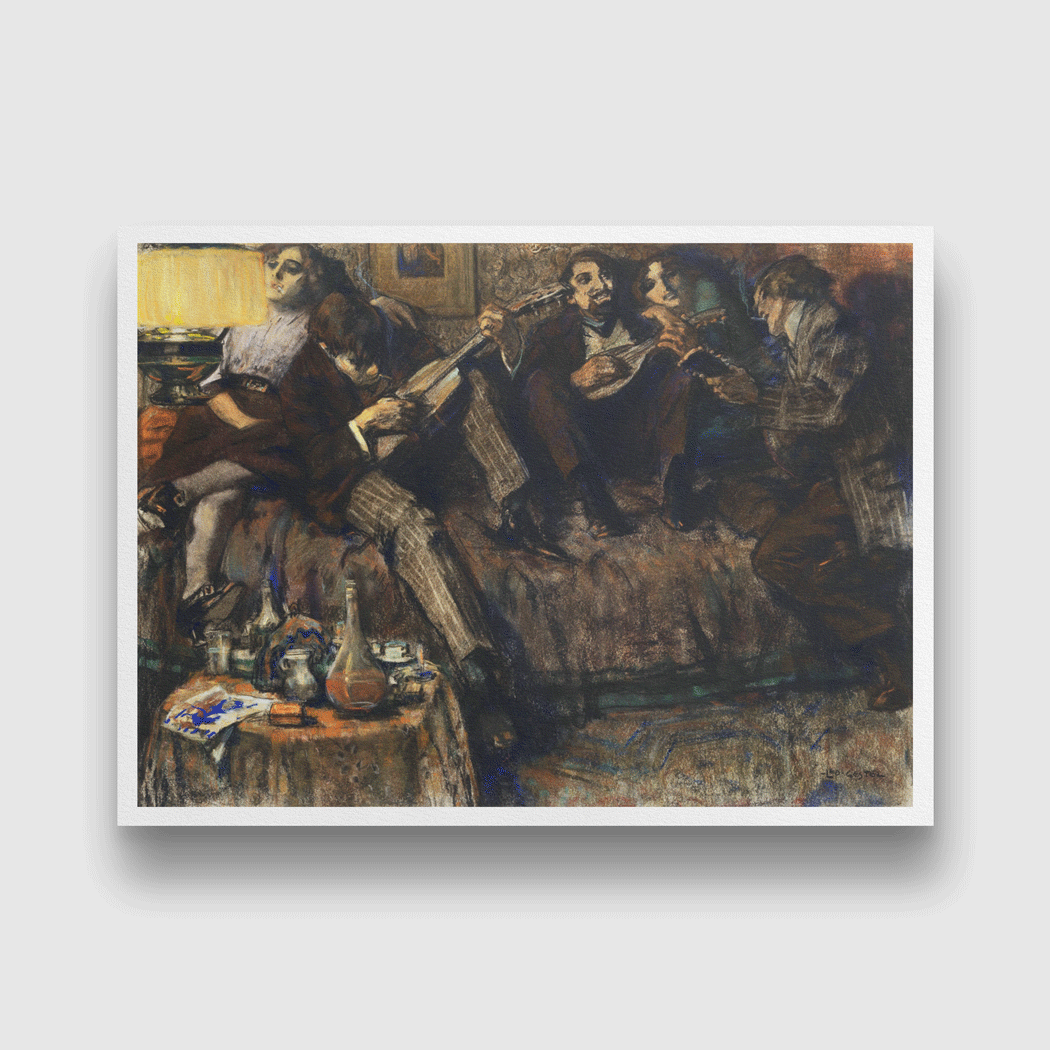 Bohème Painting 4 : 3 Horizontal Premium Wall Art Canvas by MeriDeewar