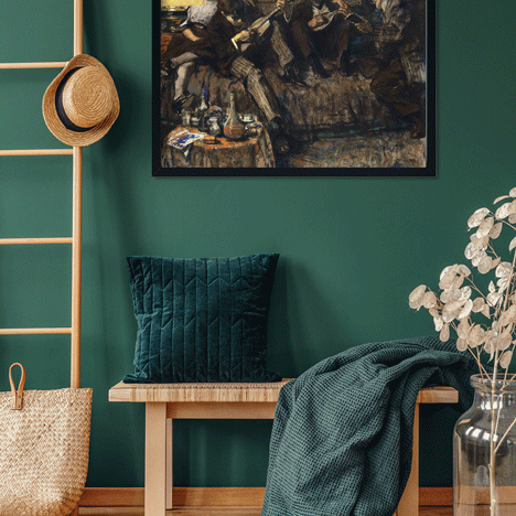 Bohème Painting 4 : 3 Horizontal Premium Wall Art Canvas by MeriDeewar