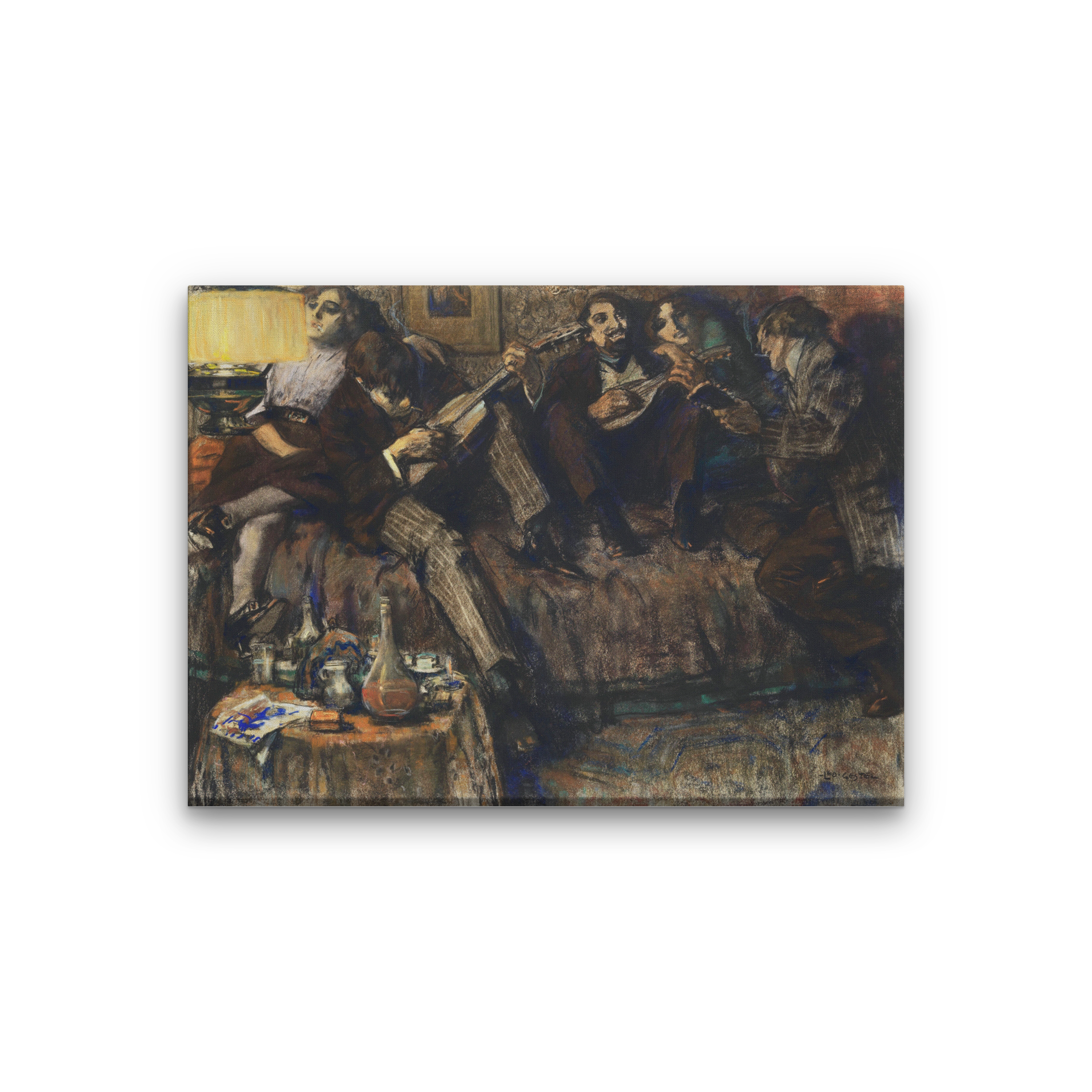 Bohème Painting 4 : 3 Horizontal Premium Wall Art Canvas by MeriDeewar