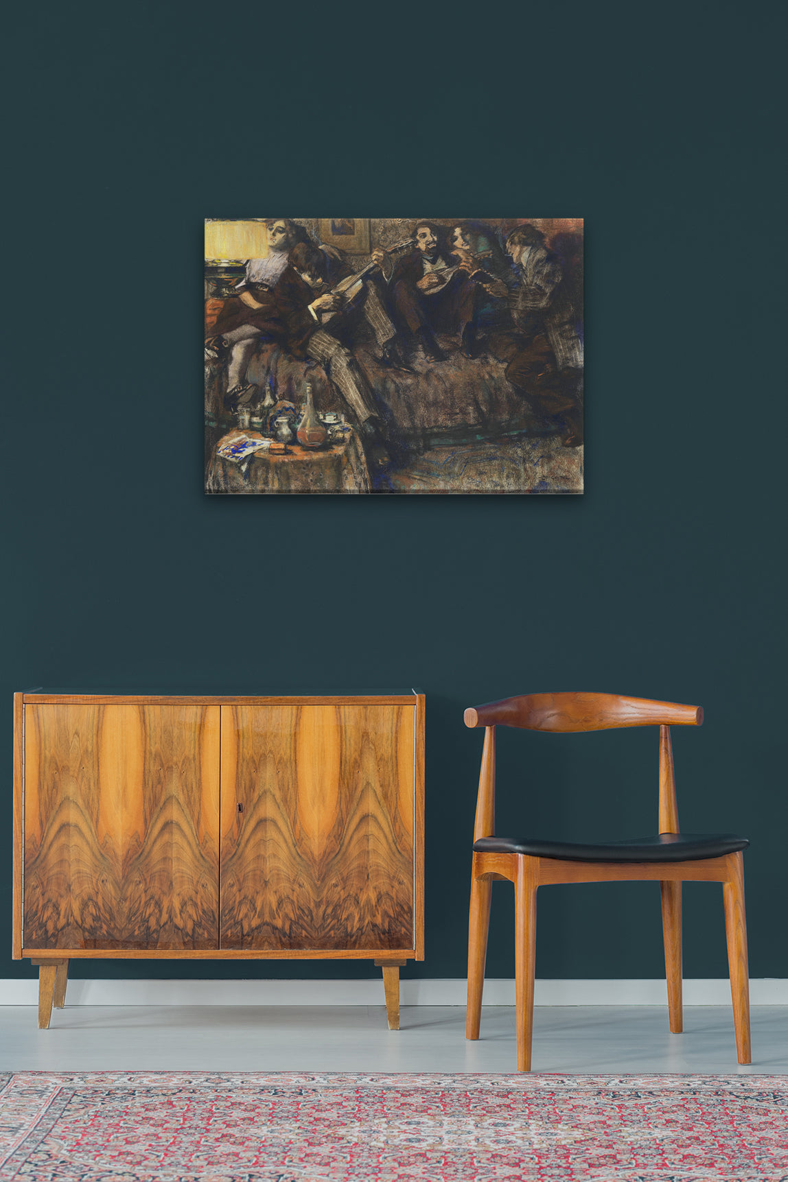 Bohème Painting 4 : 3 Horizontal Premium Wall Art Canvas by MeriDeewar