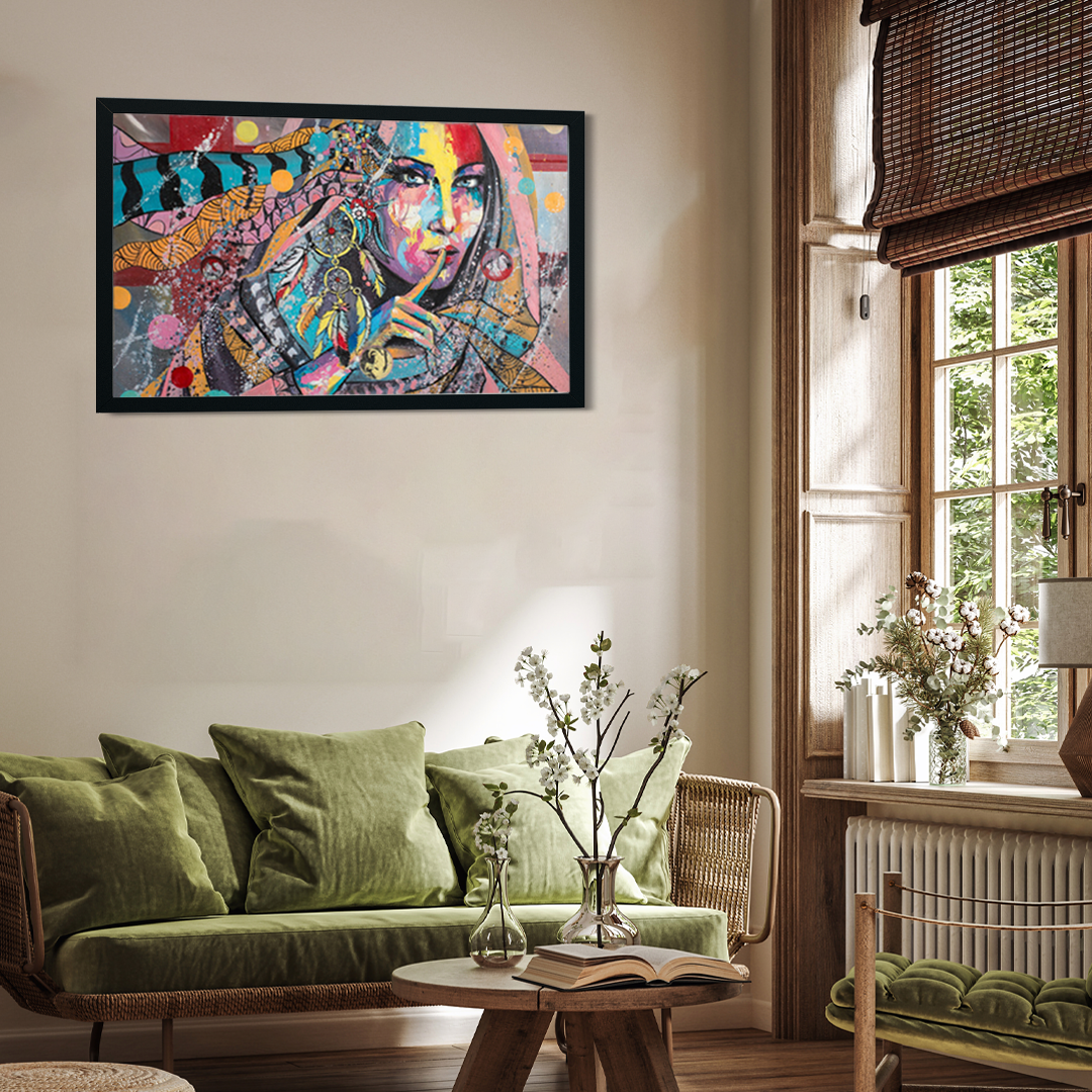 Bohemian Dreams  Wall Painting 4 : 3 Horizontal Premium Wall Art Canvas by MeriDeewar