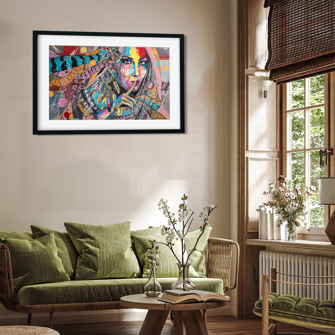 Bohemian Dreams  Wall Painting 4 : 3 Horizontal Premium Wall Art Canvas by MeriDeewar