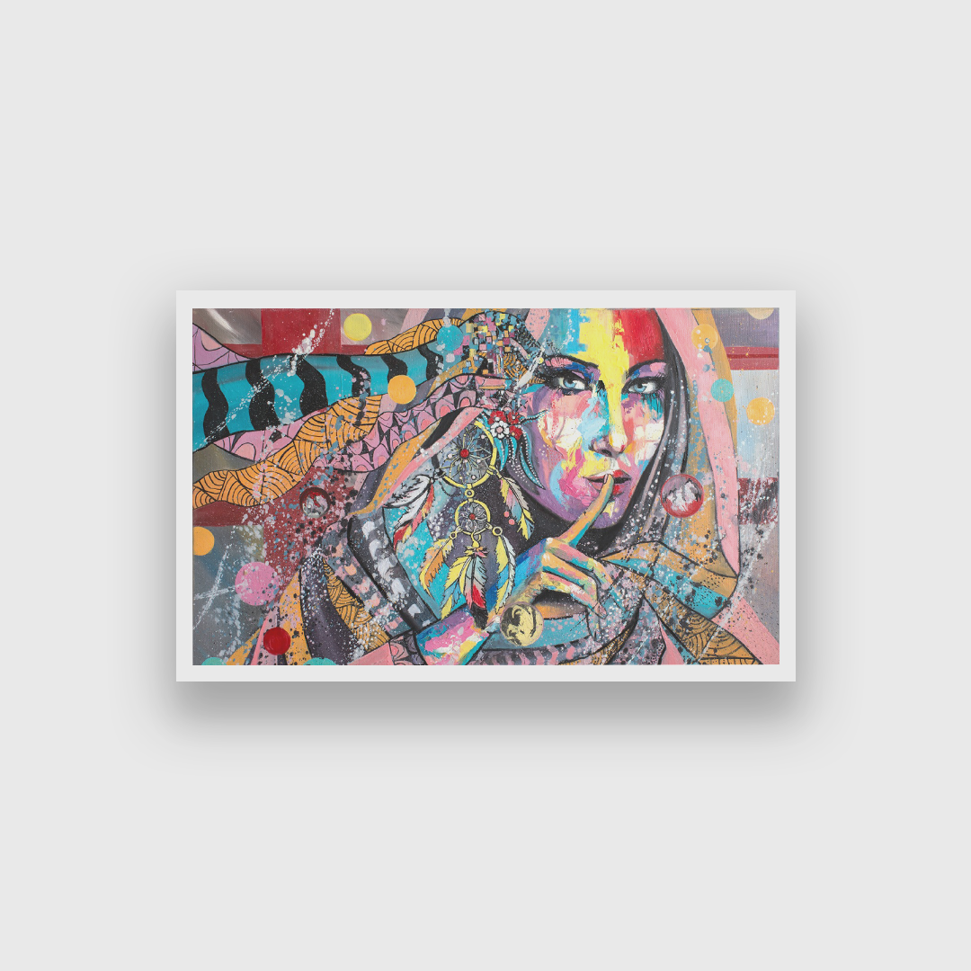 Bohemian Dreams  Wall Painting 4 : 3 Horizontal Premium Wall Art Canvas by MeriDeewar