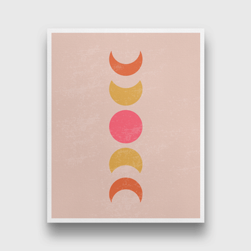 Bohemian modern minimalist abstract aesthetic Painting 4 :5 Vertical Premium Wall Art Canvas by MeriDeewar