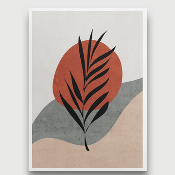Boho Fern Painting 3 : 4.2 Vertical Premium Wall Art Canvas by MeriDeewar