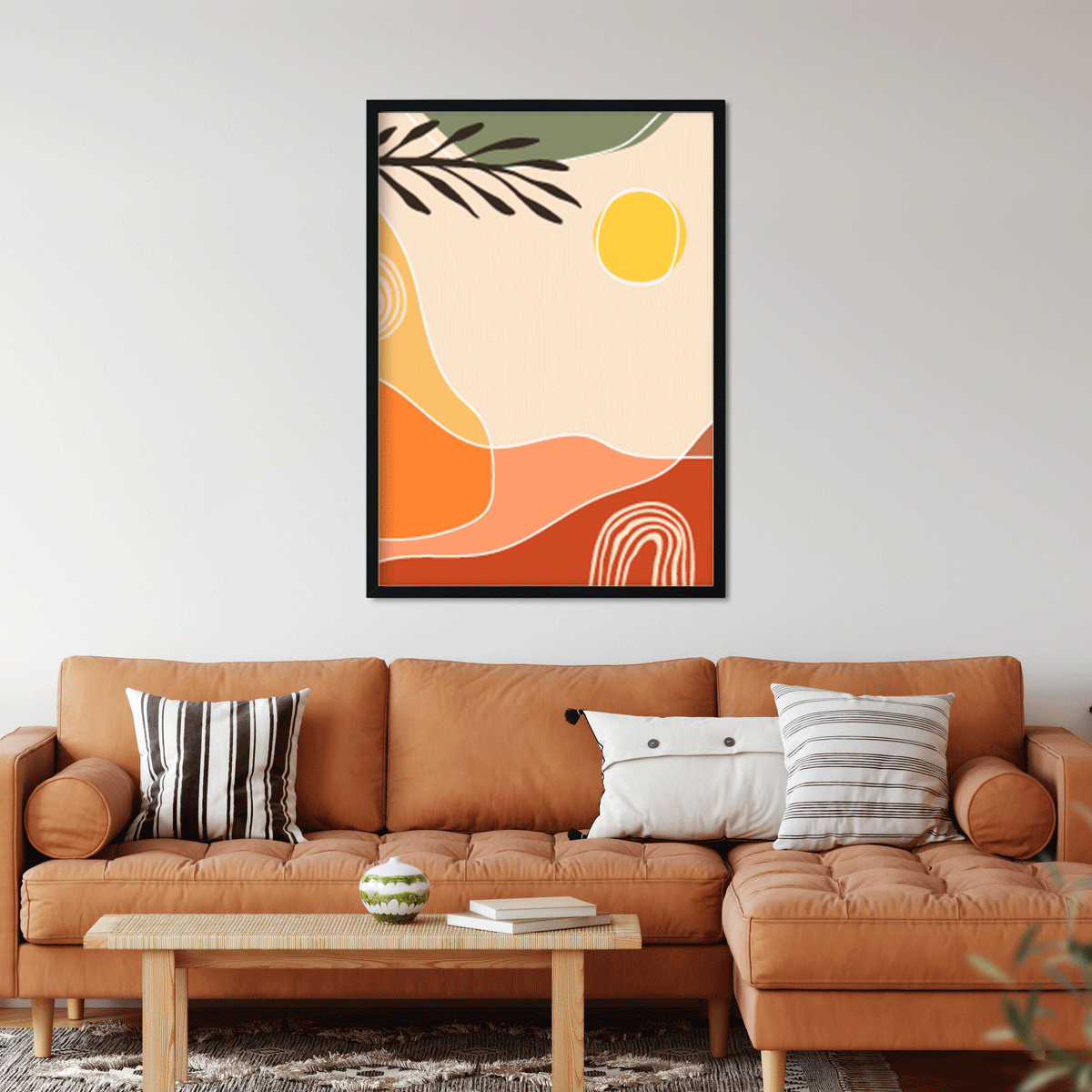 Boho Hand drawn Painting 3 : 4.2 Vertical Premium Wall Art Canvas by MeriDeewar