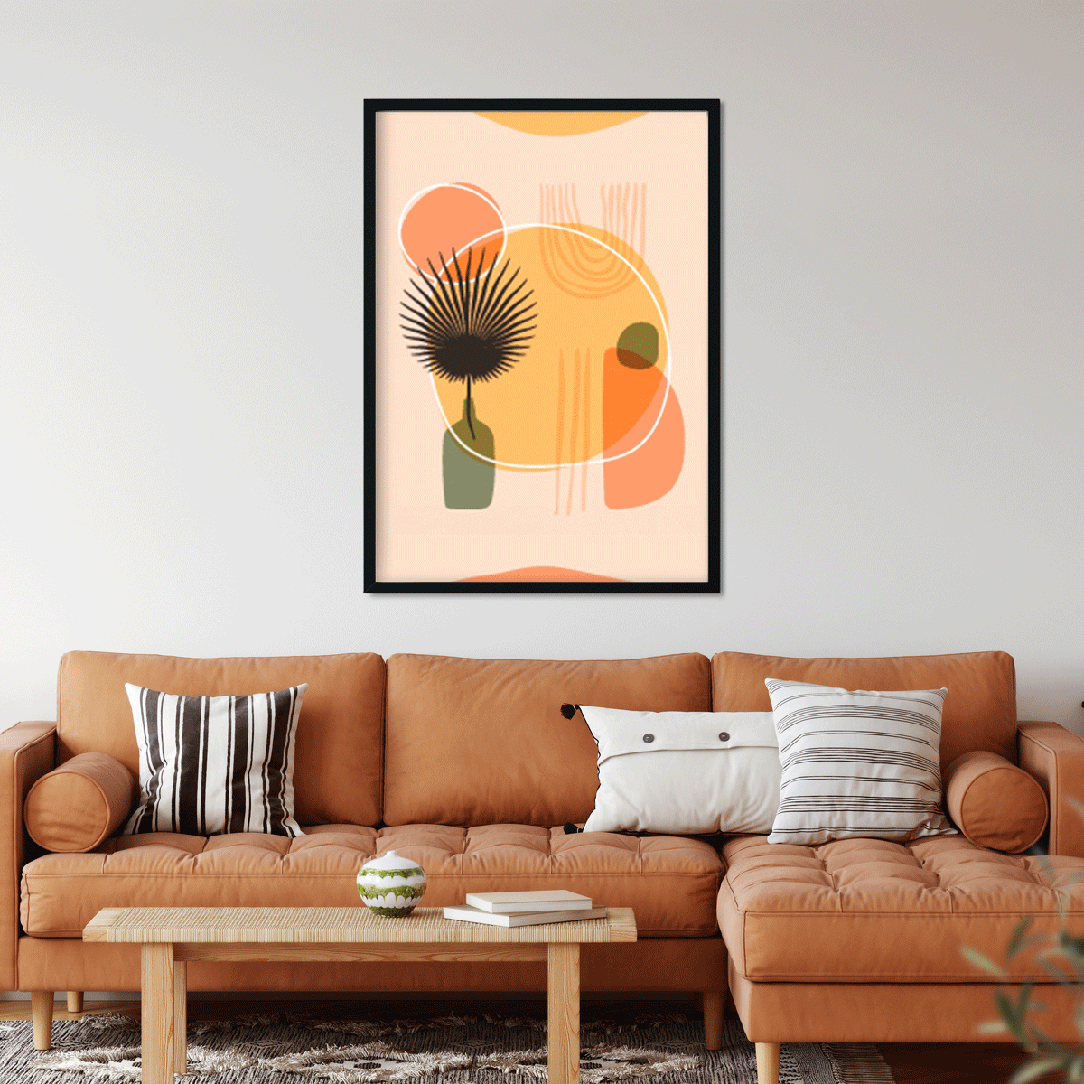 Boho Hand Drawn Painting 3 : 4.2 Vertical Premium Wall Art Canvas by MeriDeewar