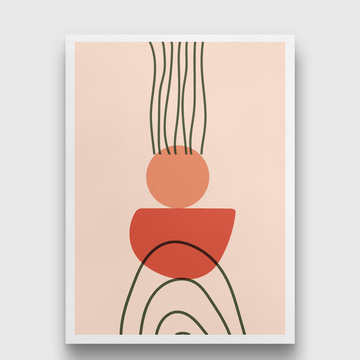 Boho wall Painting 4 X 5.5 Vertical Premium Wall Art Canvas by MeriDeewar