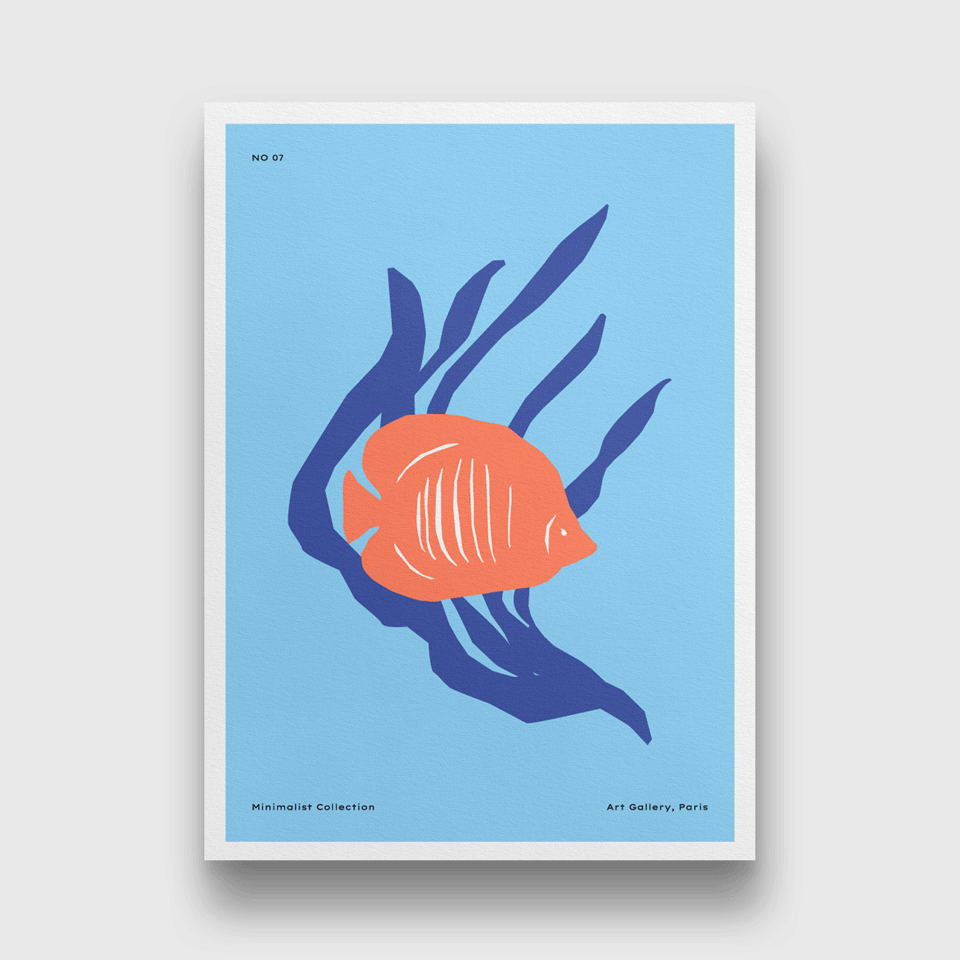 Boho wildlife minimalistic poster Painting 3 : 4.2 Vertical Premium Wall Art Canvas by MeriDeewar