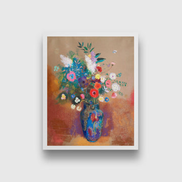 Bouquet of Flowers by Odilon Redon painting 4 :5 Vertical Premium Wall Art Canvas by MeriDeewar