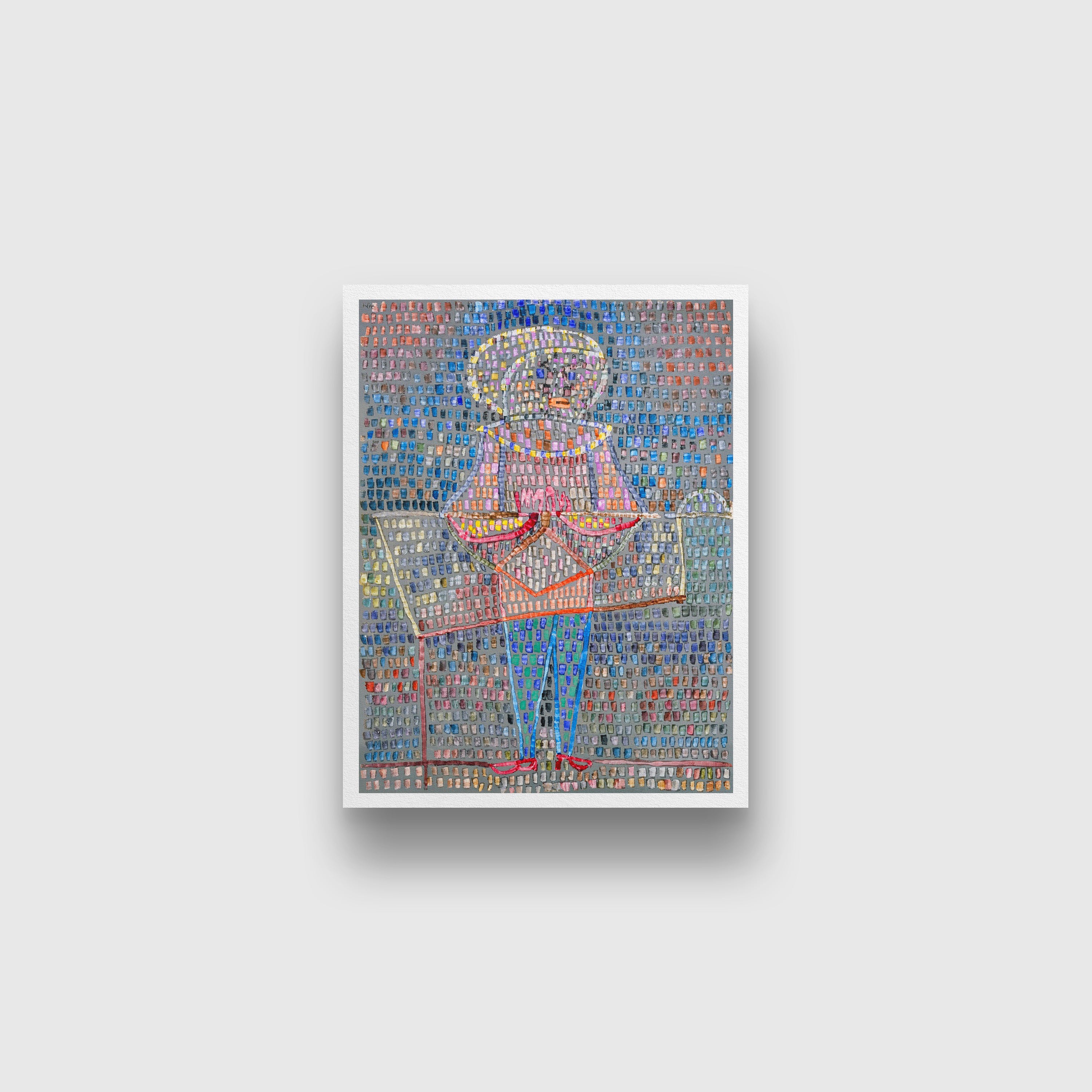 Boy in Fancy Dress painting - Meri Deewar 3 : 4 Vertical Premium Wall Art Canvas by MeriDeewar