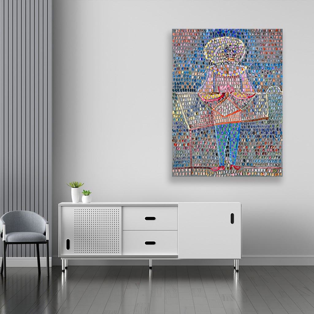 Boy in Fancy Dress painting - Meri Deewar 3 : 4 Vertical Premium Wall Art Canvas by MeriDeewar