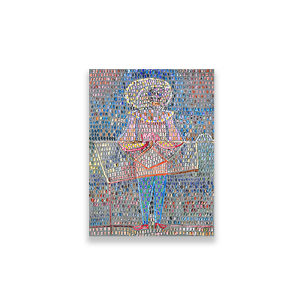 Boy in Fancy Dress painting - Meri Deewar 3 : 4 Vertical Premium Wall Art Canvas by MeriDeewar