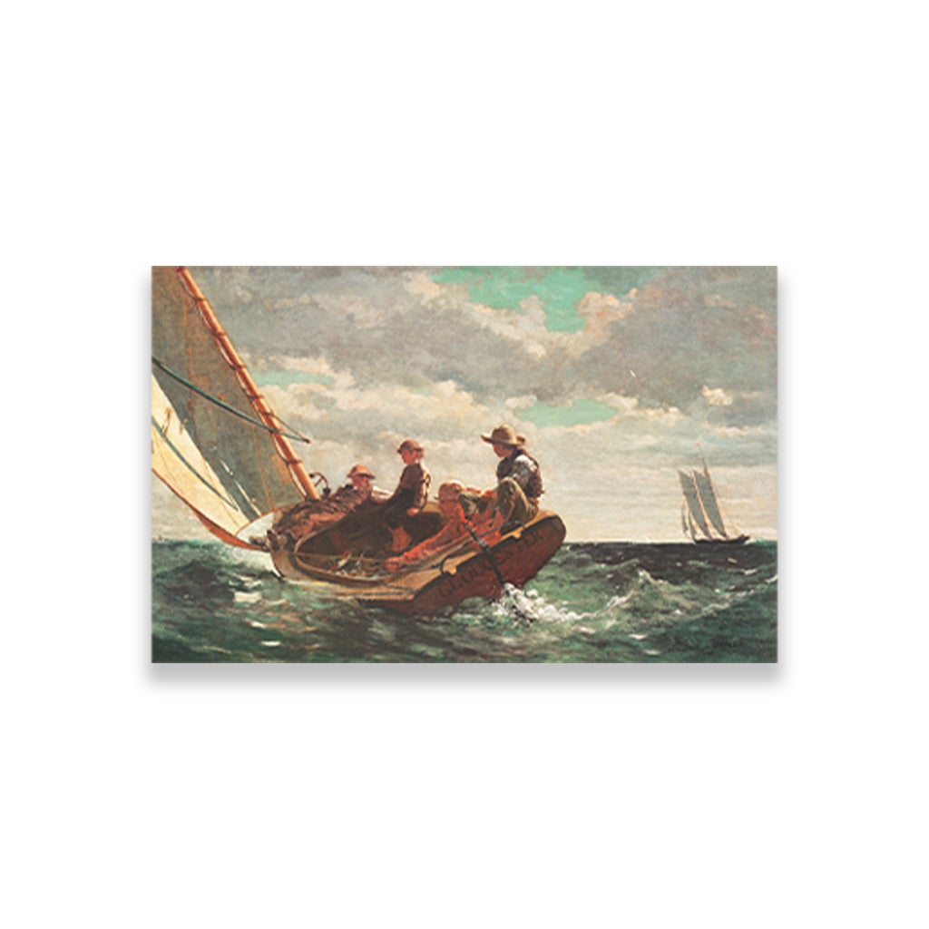 Breezing Up, A Fair Wind painting - Meri Deewar 3 : 2 Horizontal Premium Wall Art Canvas by MeriDeewar