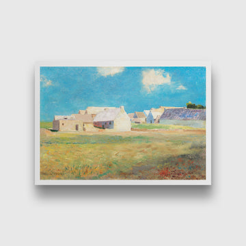 Breton Village painting 3 : 2 Horizontal Premium Wall Art Canvas by MeriDeewar