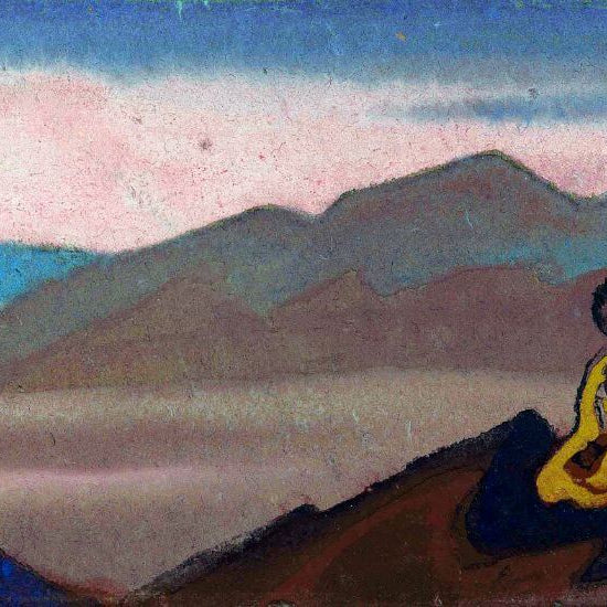 Buddha landscape Painting - Meri Deewar 2 : 1 Horizontal Premium Wall Art Canvas by MeriDeewar