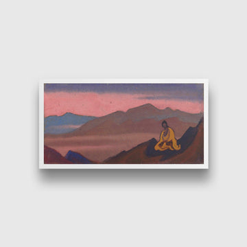 Buddha Painting-Meri Deewar 2 : 1 Horizontal Premium Wall Art Canvas by MeriDeewar