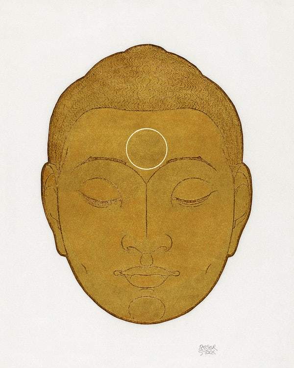 Buddha Painting - Meri Deewar 4 :5 Vertical Premium Wall Art Canvas by MeriDeewar