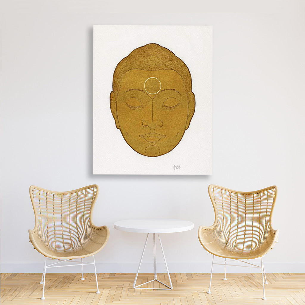 Buddha Painting - Meri Deewar 4 :5 Vertical Premium Wall Art Canvas by MeriDeewar