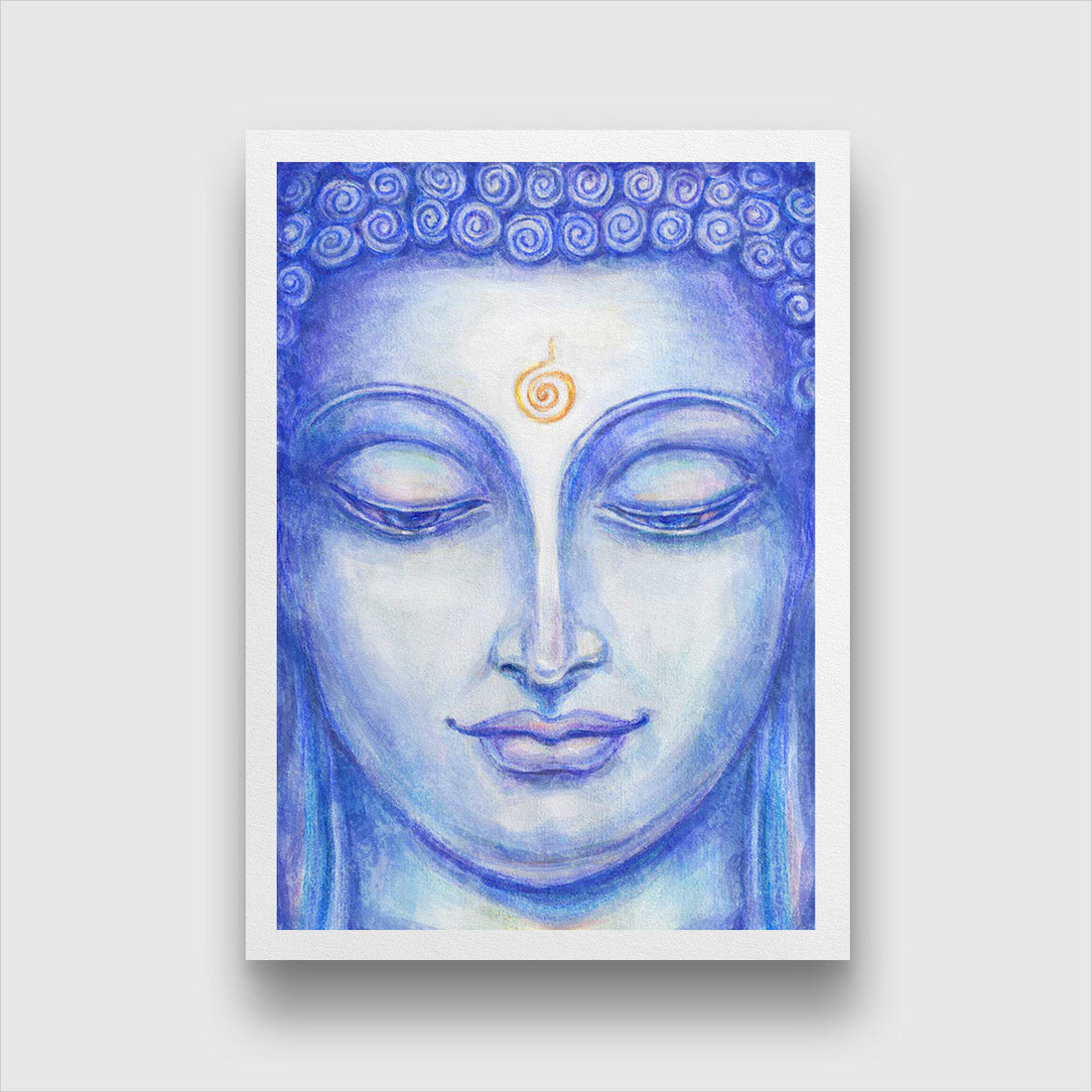 Buddha Painting 3 : 4.2 Vertical Premium Wall Art Canvas by MeriDeewar