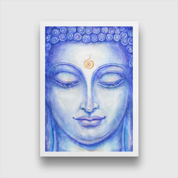 Buddha Painting 3 : 4.2 Vertical Premium Wall Art Canvas by MeriDeewar