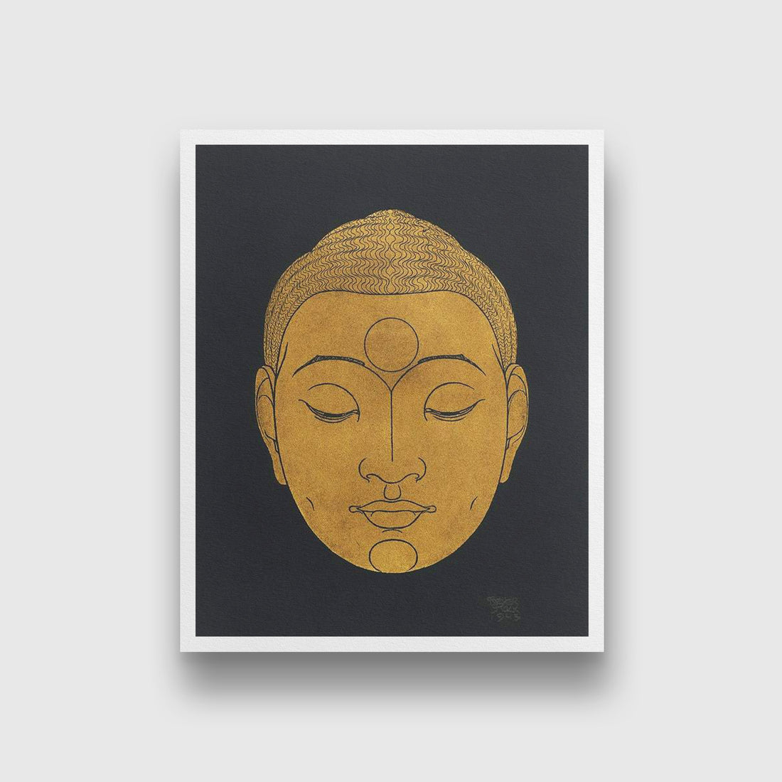 Buddha Reijer Stolk Painting - Meri Deewar 4 :5 Vertical Premium Wall Art Canvas by MeriDeewar