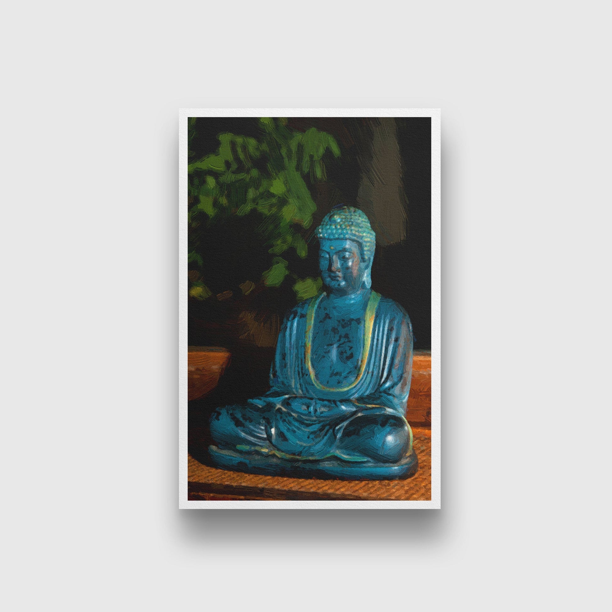 Buddha statue Painting - Meri Deewar 2 : 3 Vertical Premium Wall Art Canvas by MeriDeewar