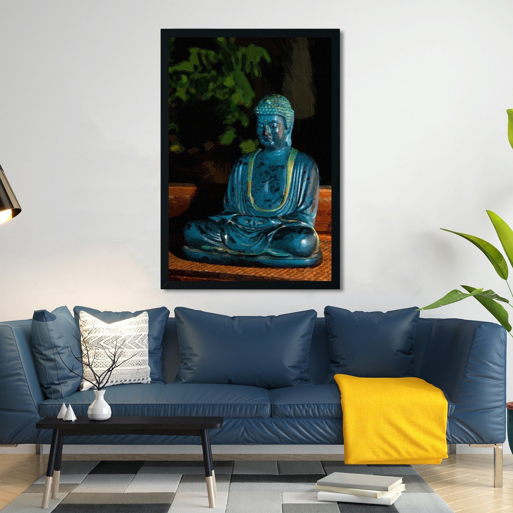 Buddha statue Painting - Meri Deewar 2 : 3 Vertical Premium Wall Art Canvas by MeriDeewar