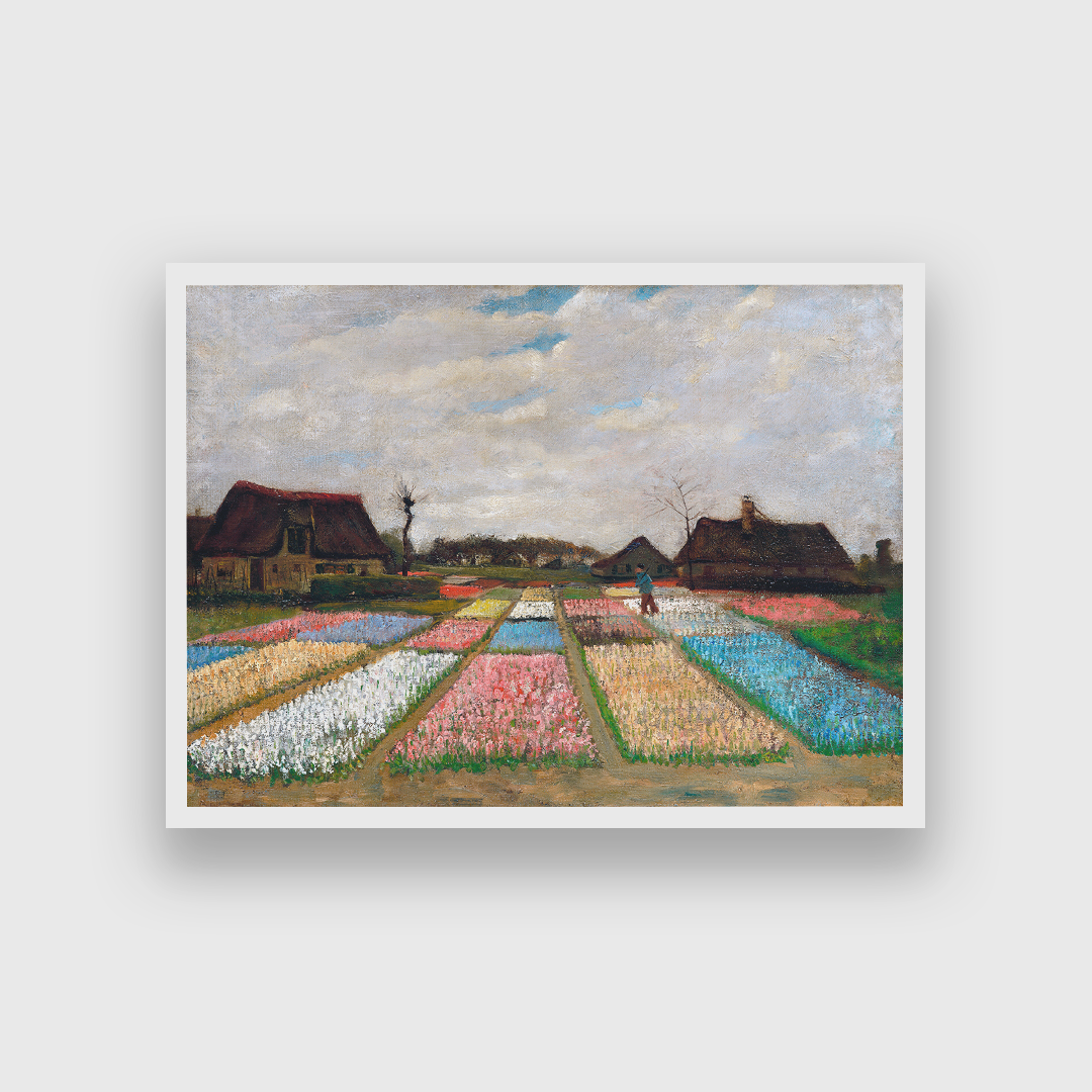 Bulb Fields Painting 3 : 2 Horizontal Premium Wall Art Canvas by MeriDeewar