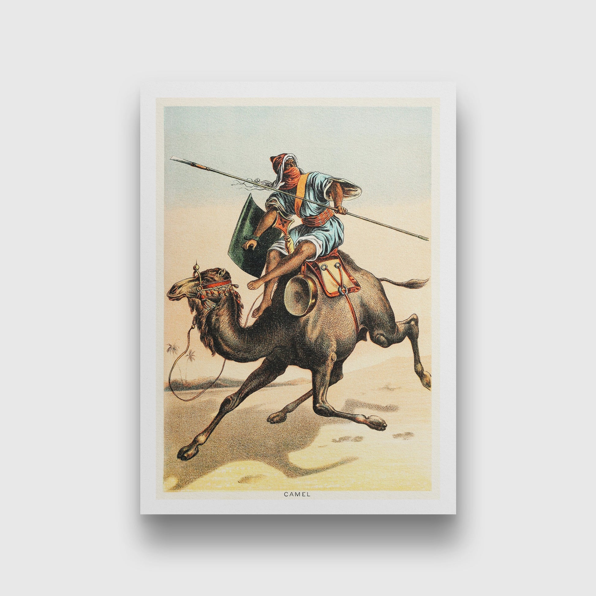 Camel - painting 3 : 4.2 Vertical Premium Wall Art Canvas by MeriDeewar