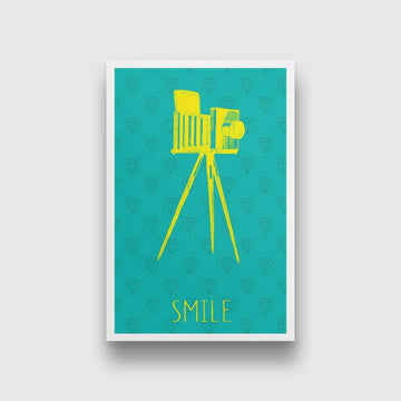 Camera Lineart Painting-Meri Deewar 2 : 3 Vertical Premium Wall Art Canvas by MeriDeewar
