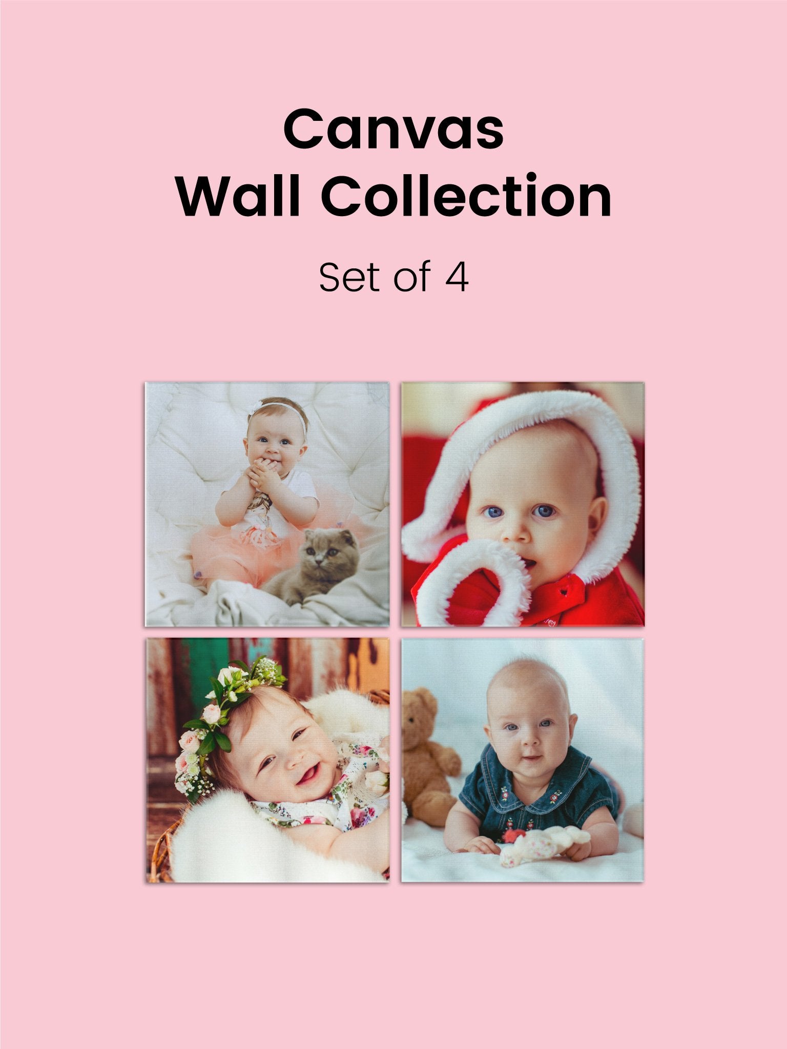 Canvas Wall Collection - Four canvas wall collection Premium Wall Art Canvas by MeriDeewar