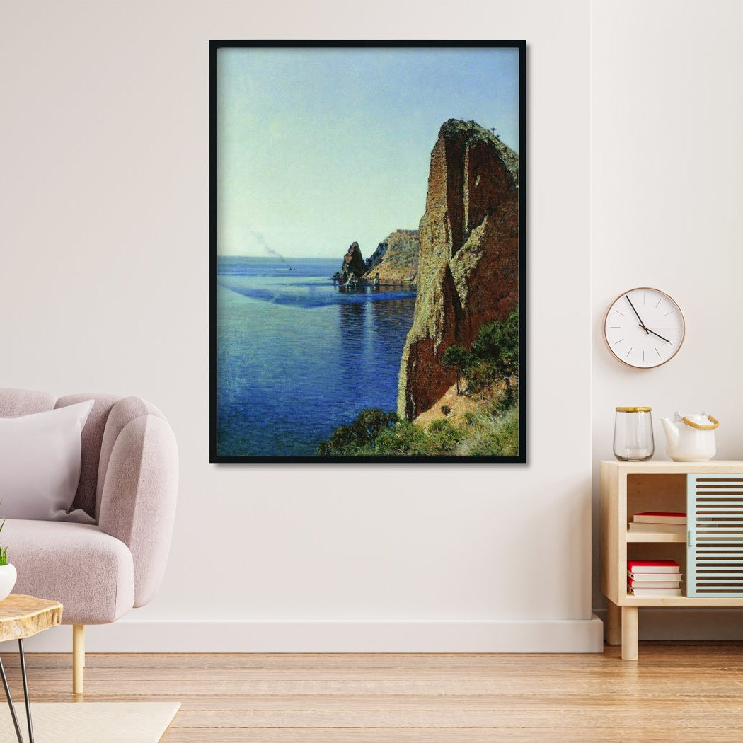 Cape fiolent near sevastopol Painting - Meri Deewar 3 : 4 Vertical Premium Wall Art Canvas by MeriDeewar