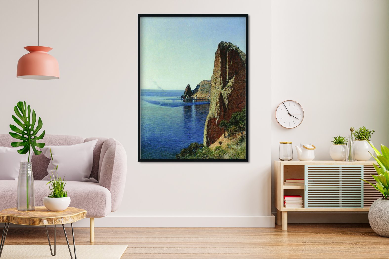 Cape fiolent near sevastopol Painting - Meri Deewar 3 : 4 Vertical Premium Wall Art Canvas by MeriDeewar
