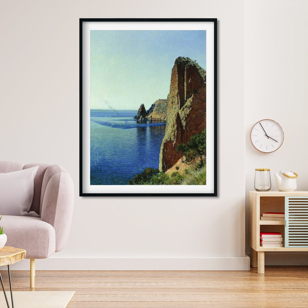 Cape fiolent near sevastopol Painting - Meri Deewar 3 : 4 Vertical Premium Wall Art Canvas by MeriDeewar