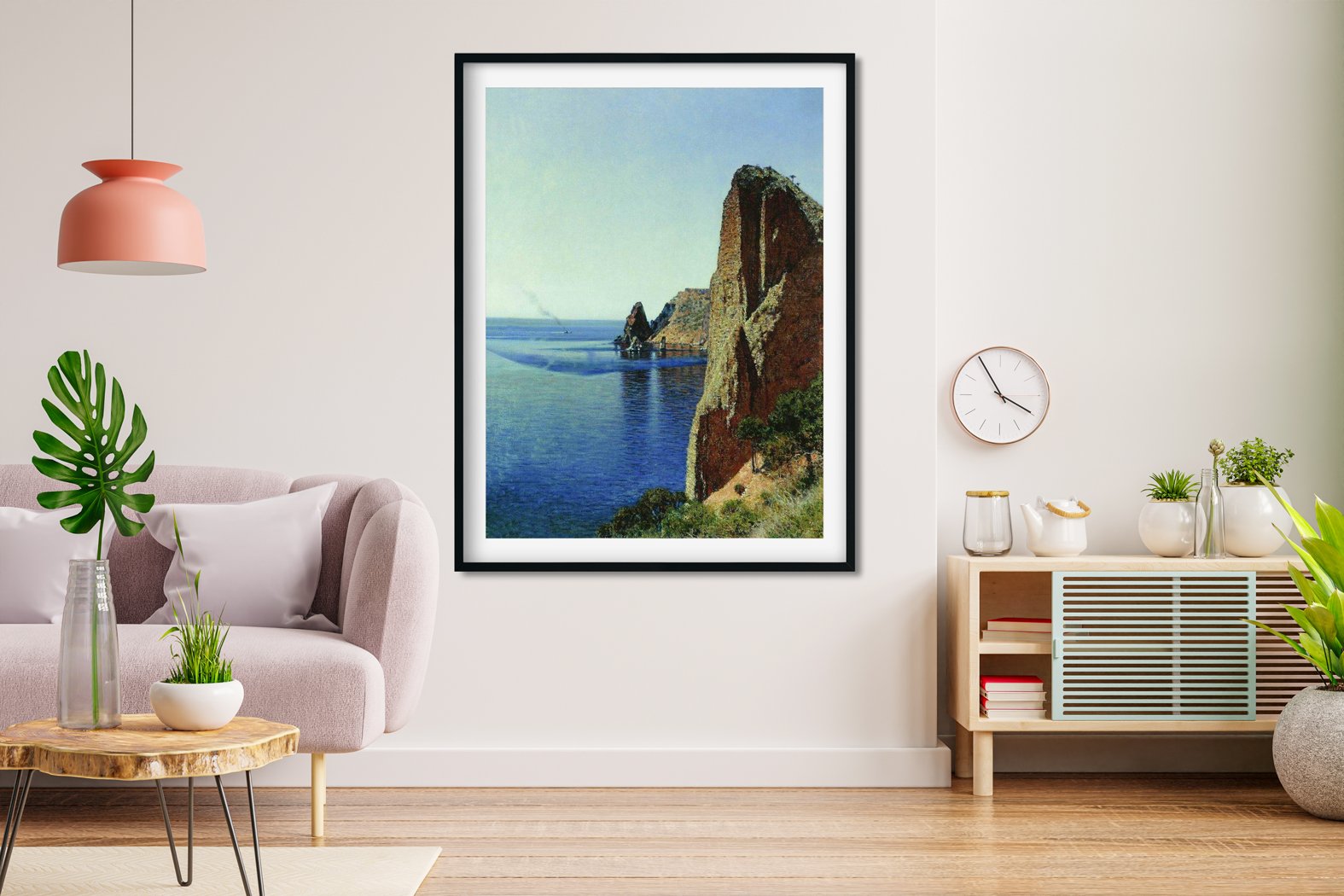 Cape fiolent near sevastopol Painting - Meri Deewar 3 : 4 Vertical Premium Wall Art Canvas by MeriDeewar