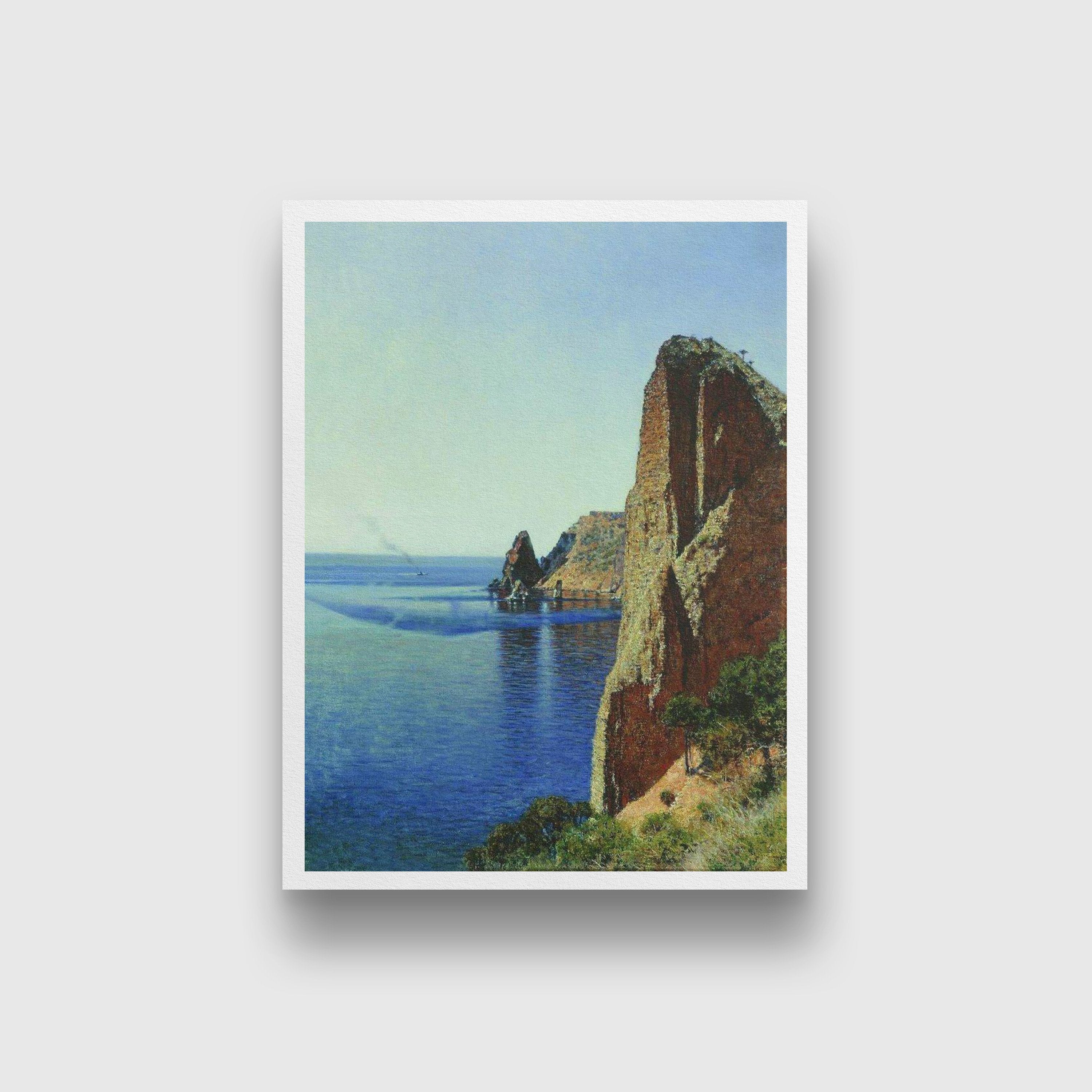 Cape fiolent near sevastopol Painting - Meri Deewar 3 : 4 Vertical Premium Wall Art Canvas by MeriDeewar