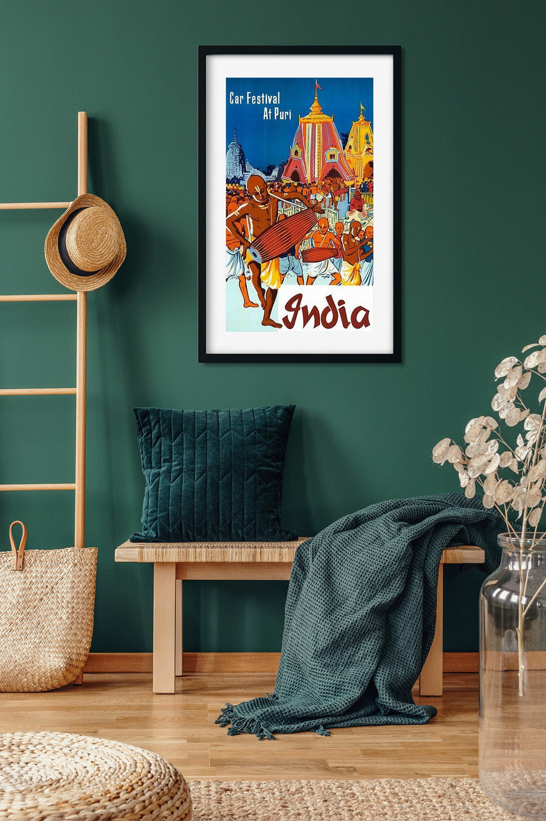 Car Festival At Puri Poster 1 : 2 Vertical Premium Wall Art Canvas by MeriDeewar