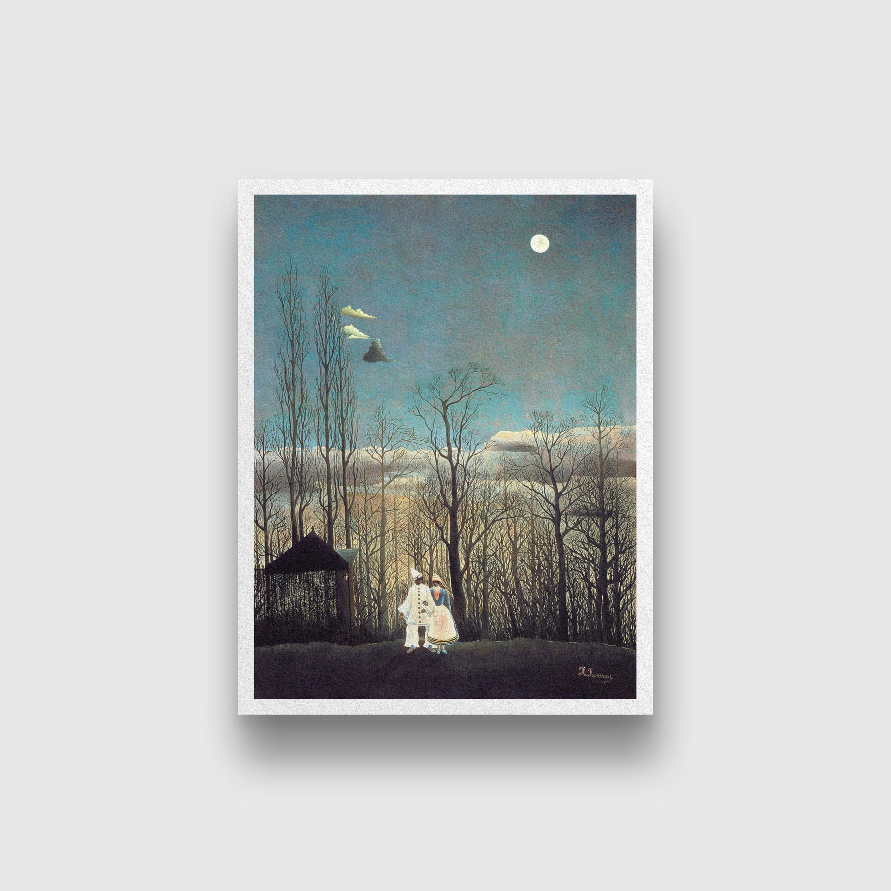 Carnival Evening famous painting - Meri Deewar 3 : 4 Vertical Premium Wall Art Canvas by MeriDeewar