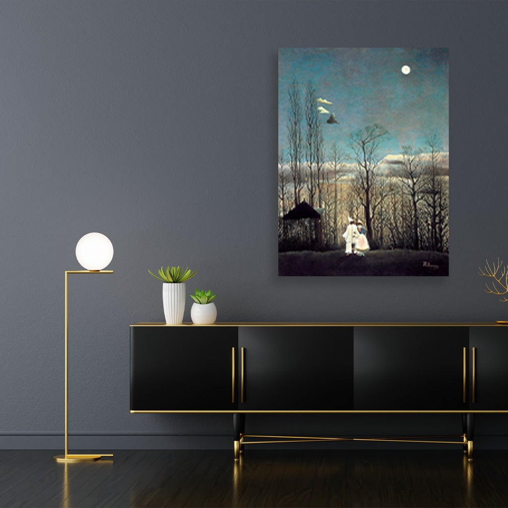 Carnival Evening famous painting - Meri Deewar 3 : 4 Vertical Premium Wall Art Canvas by MeriDeewar