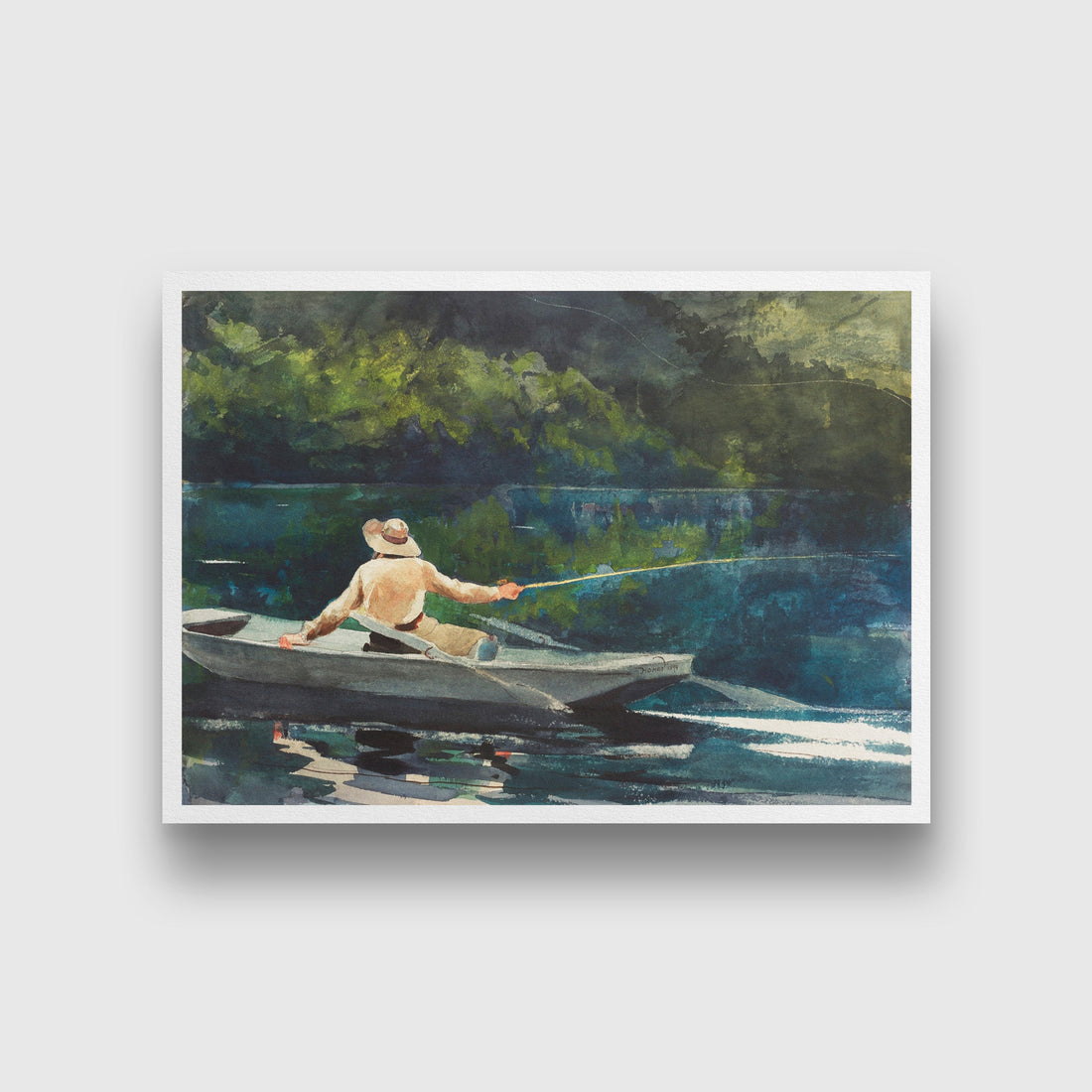 Casting Number Two painting -Meri Deewar 3 : 2 Horizontal Premium Wall Art Canvas by MeriDeewar