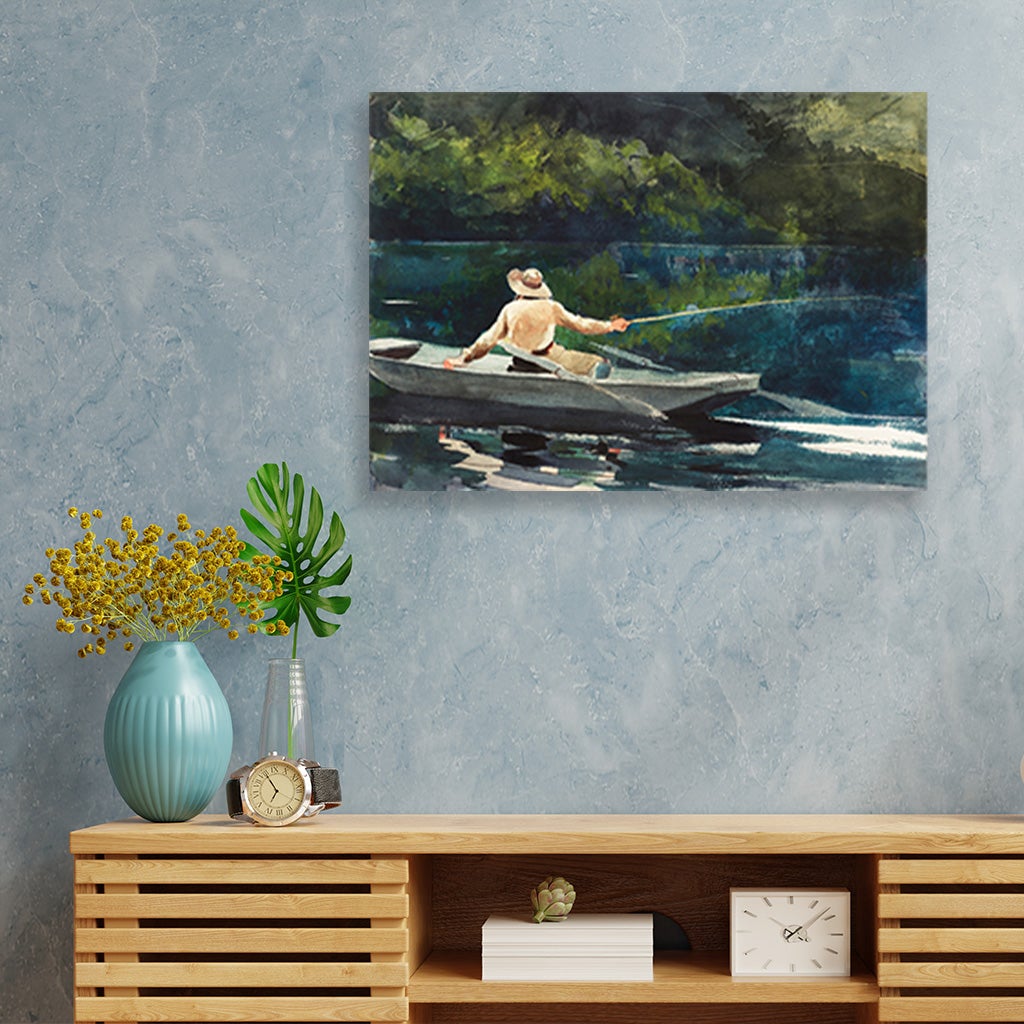 Casting Number Two painting -Meri Deewar 3 : 2 Horizontal Premium Wall Art Canvas by MeriDeewar