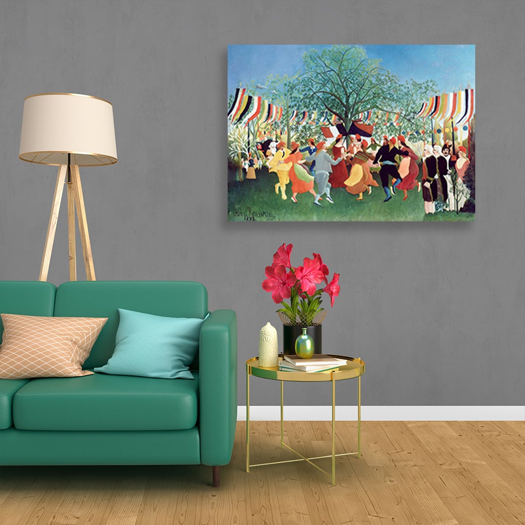 Centennial of Independence painting - Meri Deewar 3 : 4.2 Vertical Premium Wall Art Canvas by MeriDeewar