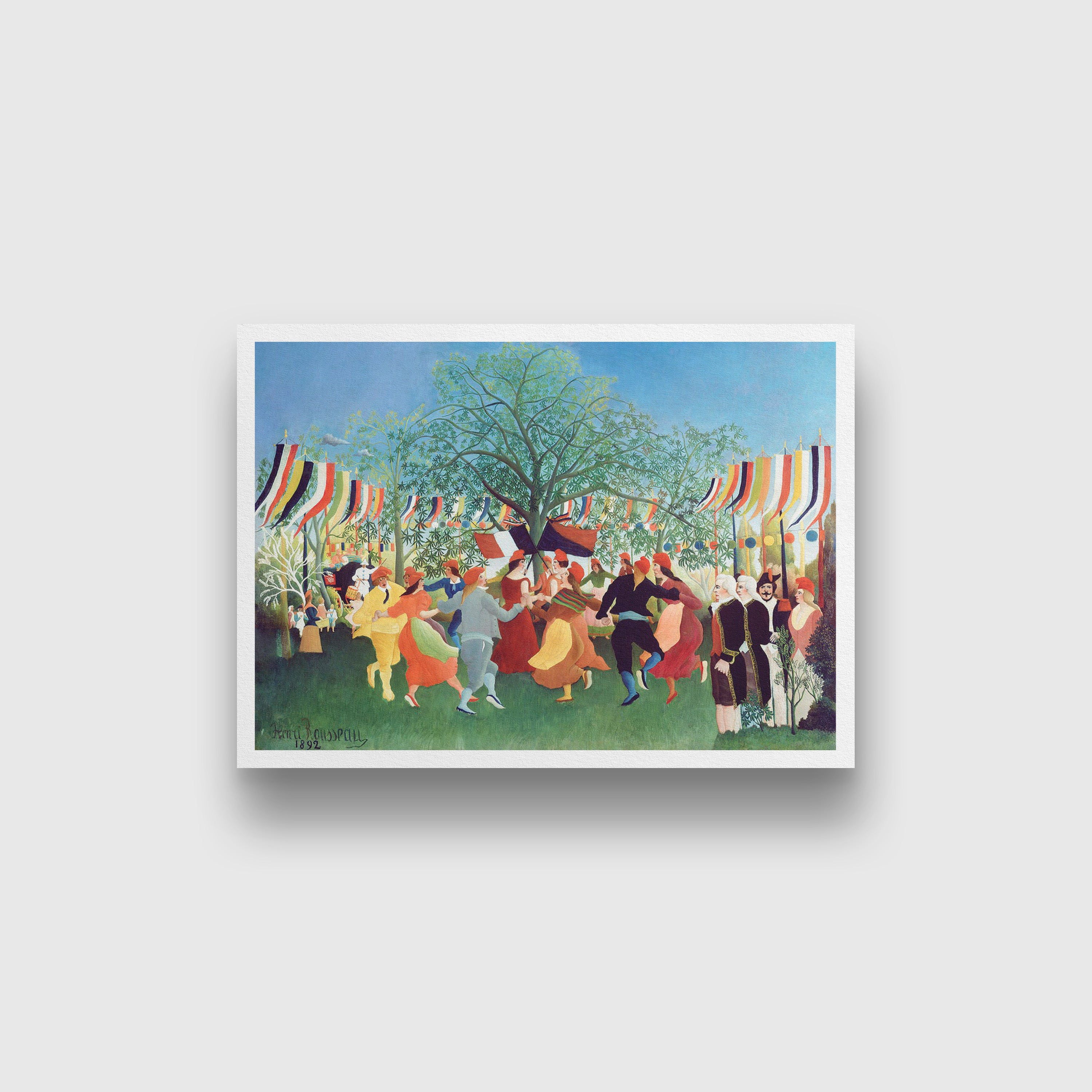 Centennial of Independence painting - Meri Deewar 3 : 4.2 Vertical Premium Wall Art Canvas by MeriDeewar