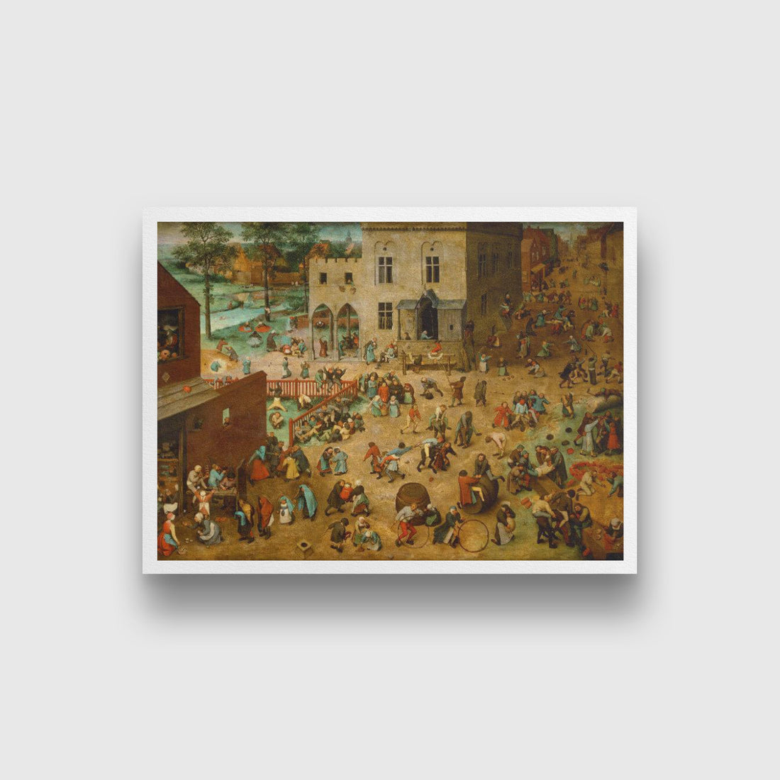 Childrens Games Painting - Meri Deewar 4 : 3 Horizontal Premium Wall Art Canvas by MeriDeewar