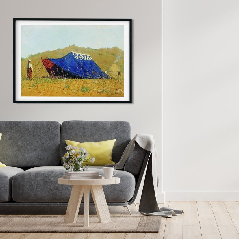 China tent Painting - Meri Deewar 3 : 2 Horizontal Premium Wall Art Canvas by MeriDeewar