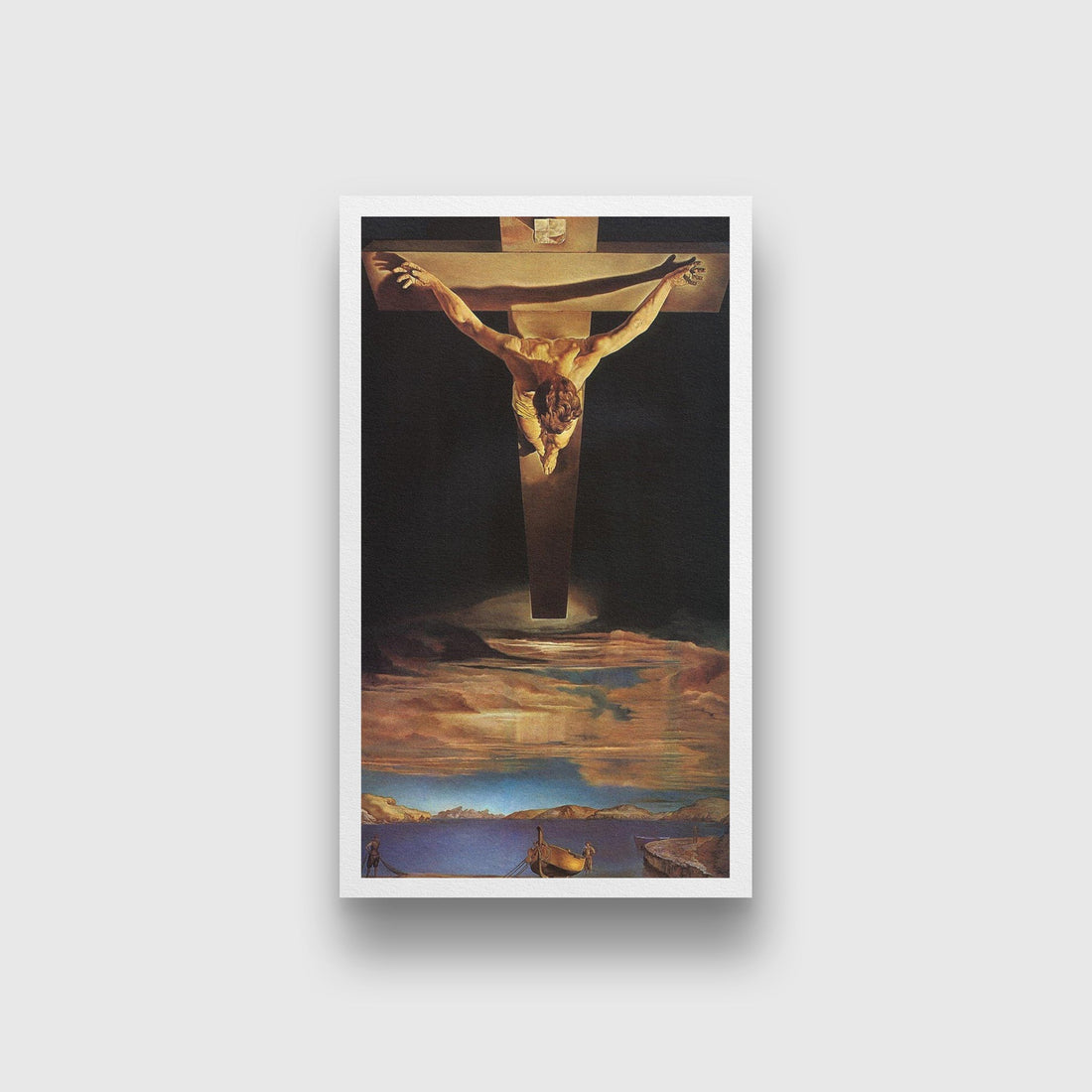 Christ of ST.john of the cross Painting  - Meri Deewar 4 :5 Vertical Premium Wall Art Canvas by MeriDeewar