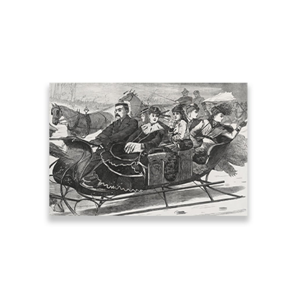 Christmas Belles painting -Meri Deewar 3 : 2 Horizontal Premium Wall Art Canvas by MeriDeewar